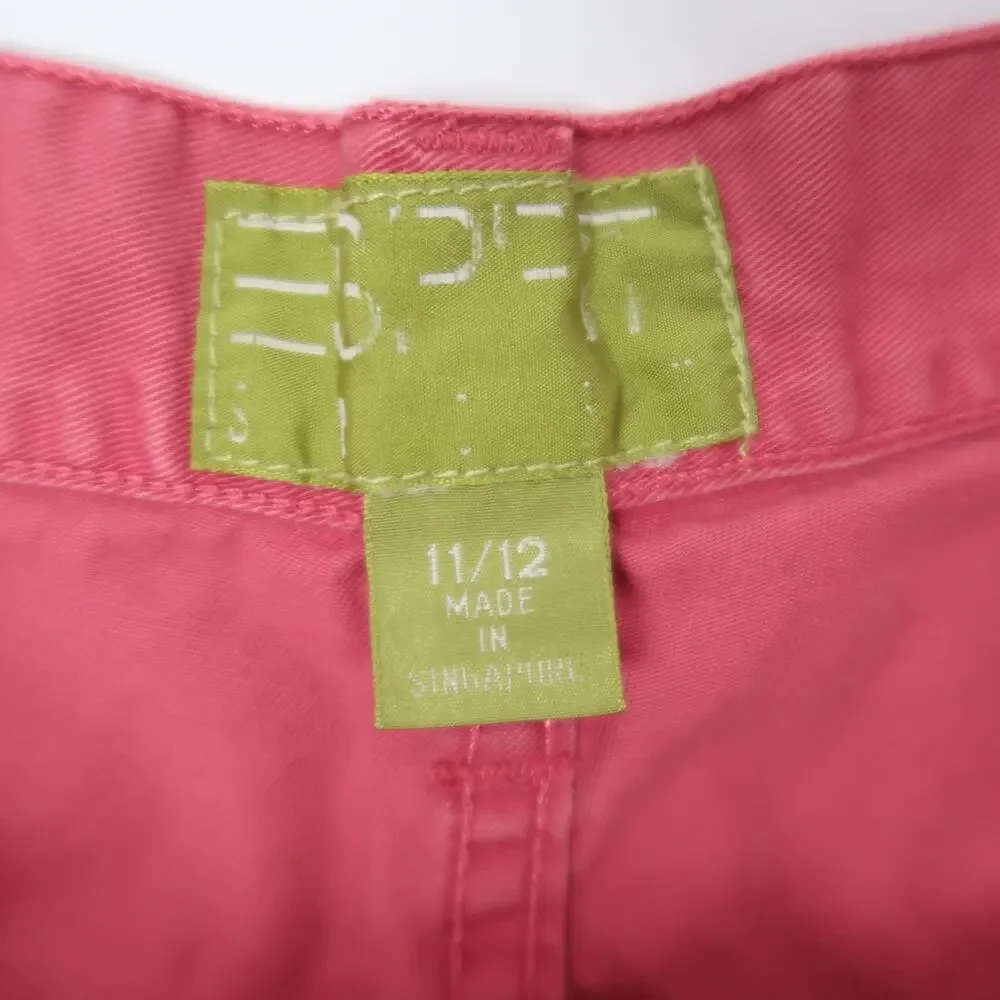 Vintage 90s Esprit Pink Denim High Rise Long Bermuda Mom Shorts 26